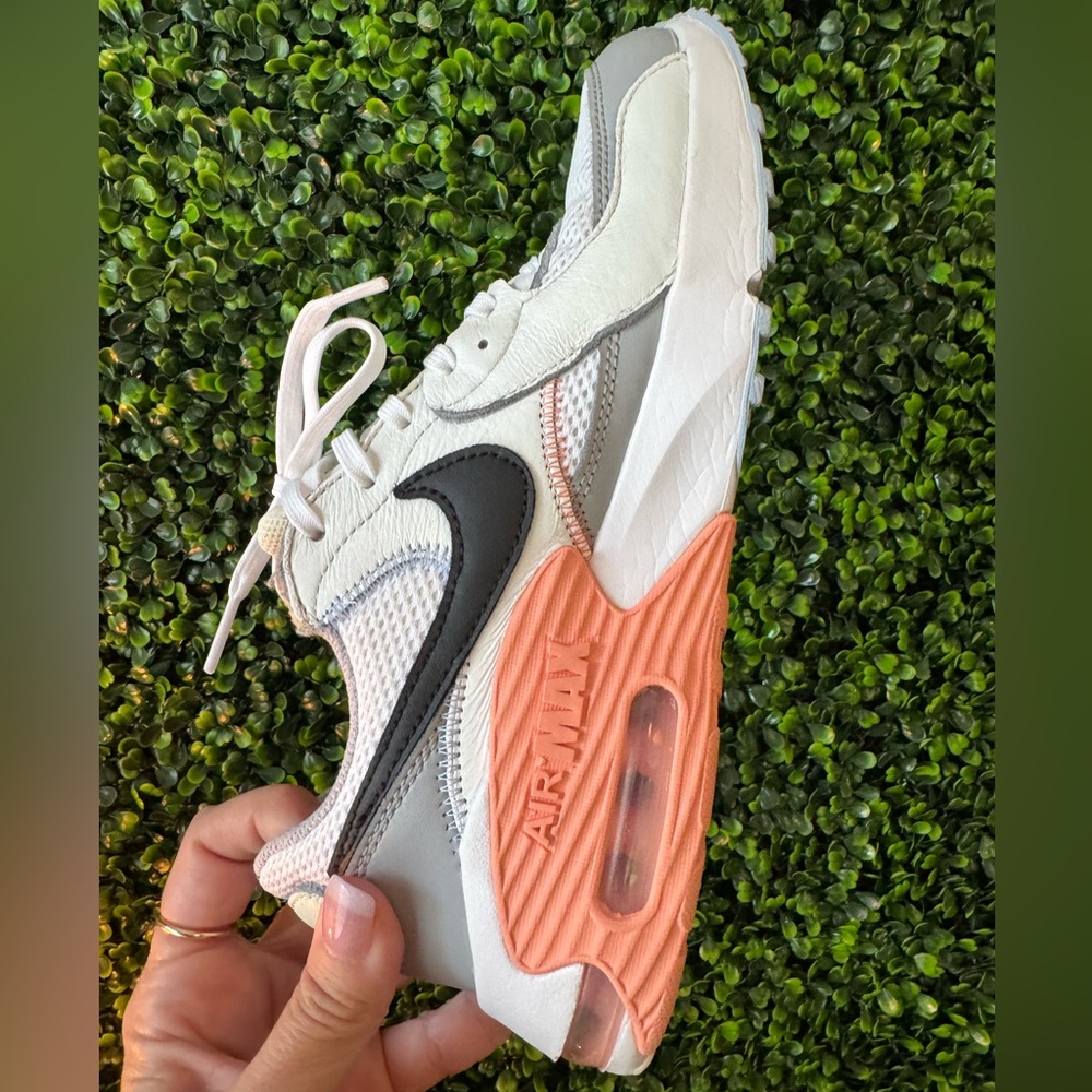 Nike Women's Air Max Sneakers - White, Black, and Peach